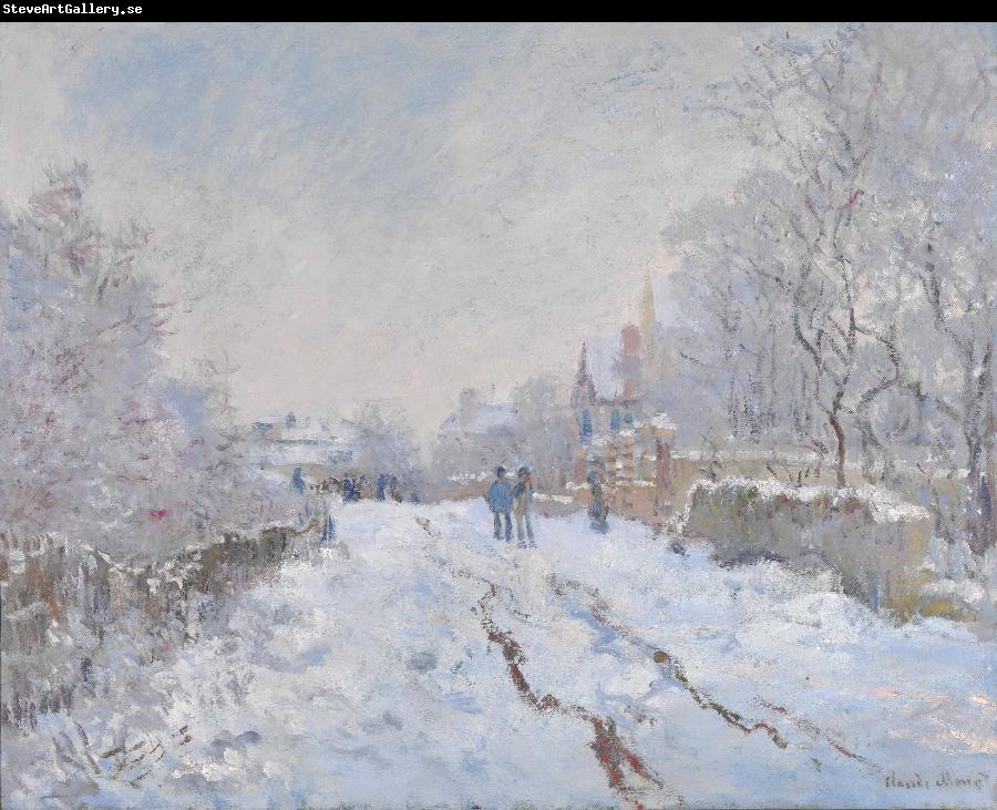 Claude Monet Snow at Argenteuil